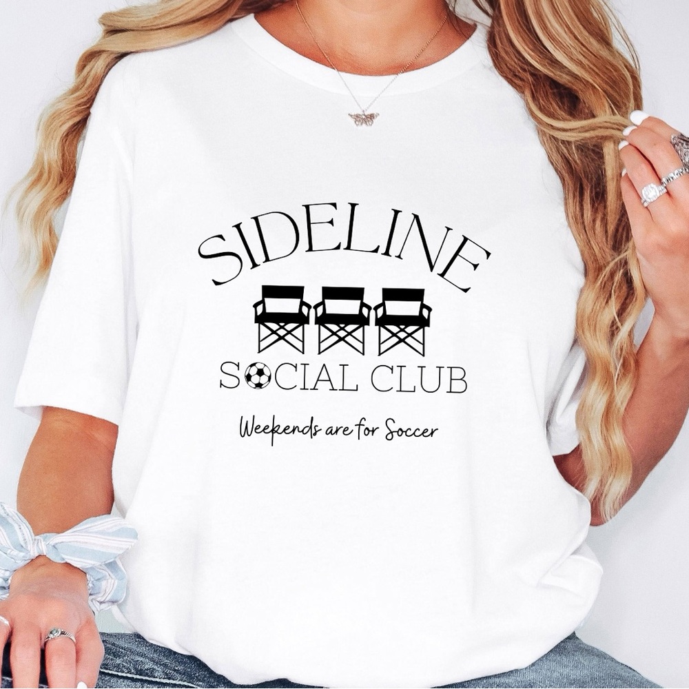Soccer Sideline Social Club T-Shirt - Picture 3 of 3